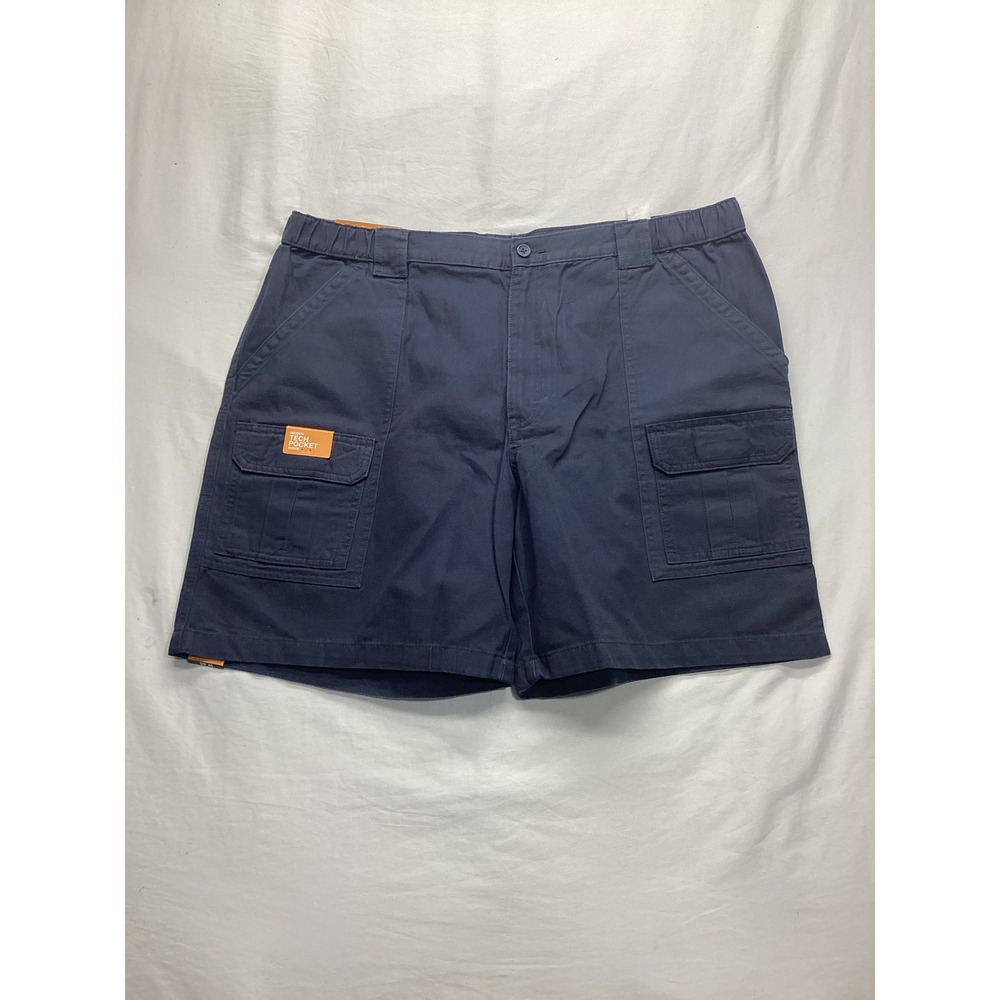 Savane Hiking Short Mens 40 Blue Nights Navy Cargo Tech Pocket UPF 30 NWT - Picture 2 of 6